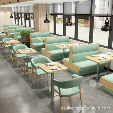 Kommerzielle Speisenmöbel Leder Einzelrestaurant-Sofa